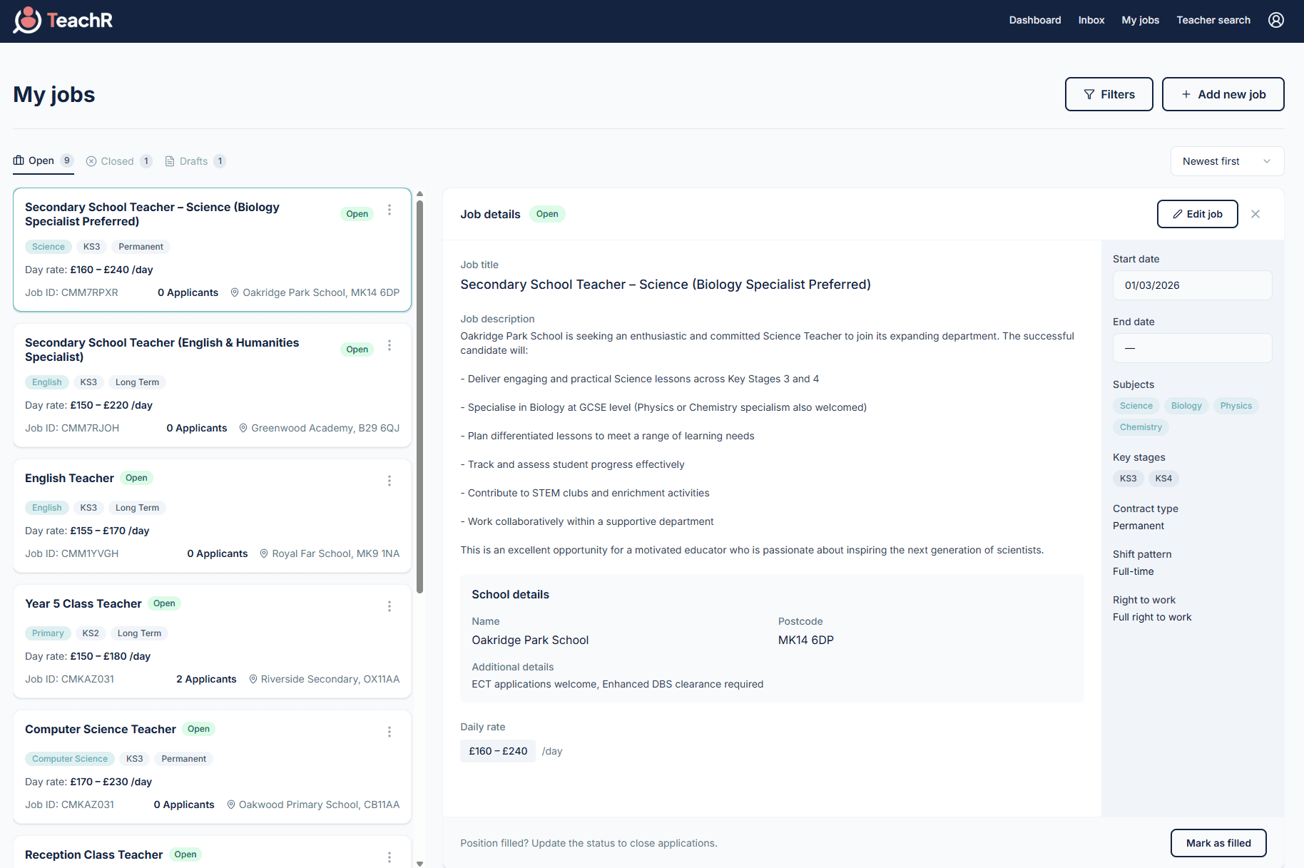 Post jobs and connect